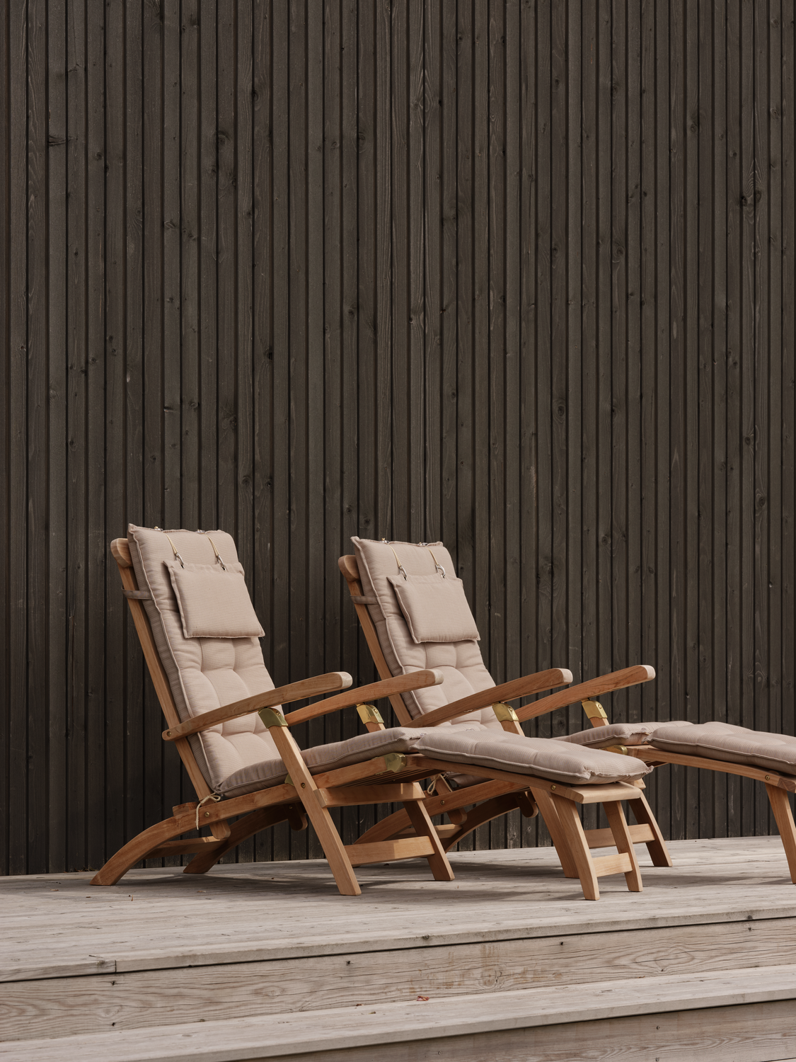 Jackson deckchair Natural color | Brafab